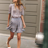 Daphne Dress Boboli Garden In Hydrangea Blue
