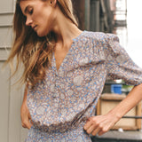 Daphne Dress Boboli Garden In Hydrangea Blue