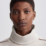 Ariana High-Neck Midlayer Sweater Cement Marl/ Bitter Chocolate