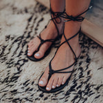 Angie Tie Up Arched Flip Flop Sandal