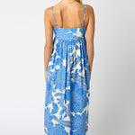 Blue Patterned Sun Maxi Dress