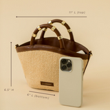 Mini Raffia Tote