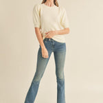 Short Puff Sleeve Sweater