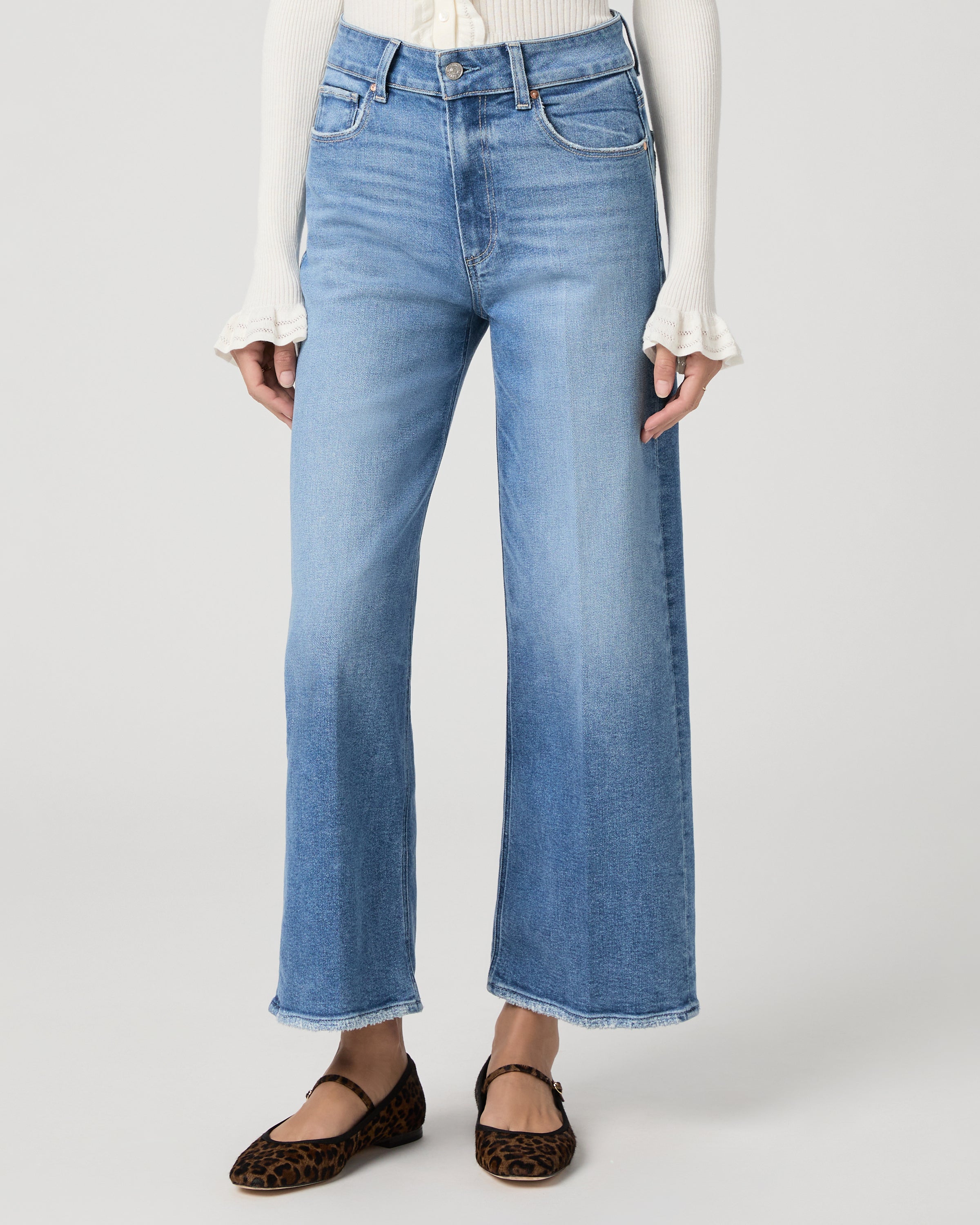 Sasha Ankle Wide Leg Jean Buckingham Light Wash