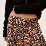 Onintia Midi Skirt Ocre