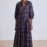 Trinidad Maxi Dress Camille Floral Navy