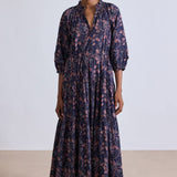 Trinidad Maxi Dress Camille Floral Navy