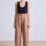 Petite Bari Crop Trouser Deep Khaki