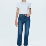 Charlie High Rise Straight Ankle Jean