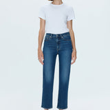 Charlie High Rise Straight Ankle Jean
