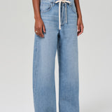 Brynn Drawstring Trouser In Blue Lace