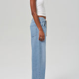 Brynn Drawstring Trouser In Blue Lace