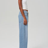Brynn Drawstring Trouser In Blue Lace