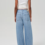 Brynn Drawstring Trouser In Blue Lace