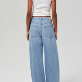 Brynn Drawstring Trouser In Blue Lace