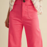 Ginny Straight Leg Pant Berry Pink