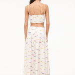 Procida Linen Skirt Pop Sardines Ivory