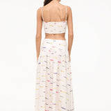 Procida Linen Skirt Pop Sardines Ivory