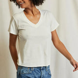 perfectwhitetee Hendrix V-Neck Ivory