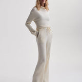 Simeon Wide Rib Knit Trouser