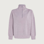 Hawley Half Zip Sweat Mauve Marl