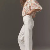 Lyra Wide Leg Crop Soft White