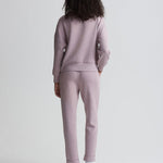 Hawley Half Zip Sweat Mauve Marl