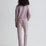 Hawley Half Zip Sweat Mauve Marl