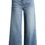 High Rise Wide Leg Crop Crafted Indigo