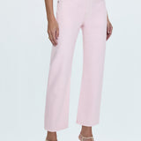 Lexi Mid Rise Bowed Straight Jean Blush