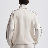Ariana High-Neck Midlayer Sweater Cement Marl/ Bitter Chocolate