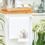 Easter Bunny & Butterflies Kitchen Towel