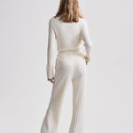 Simeon Wide Rib Knit Trouser