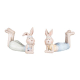 Easter Thinking Bunny Decorative Figurine Set 2