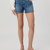 Dylan Short W/ Raw Hem Dancing Queen Mid Indigo
