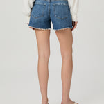 Dylan Short W/ Raw Hem Dancing Queen Mid Indigo