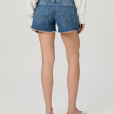 Dylan Short W/ Raw Hem Dancing Queen Mid Indigo