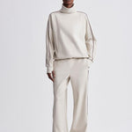 Ariana High-Neck Midlayer Sweater Cement Marl/ Bitter Chocolate