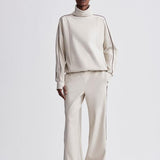 Ariana High-Neck Midlayer Sweater Cement Marl/ Bitter Chocolate