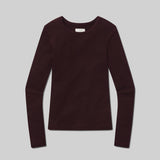Bina Knit Longsleeve Crewneck Burgundy