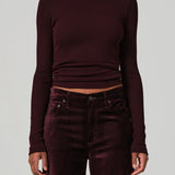 Bina Knit Longsleeve Crewneck Burgundy
