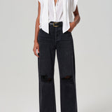 Penny Blouse with Neck Tie White