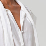 Penny Blouse with Neck Tie White