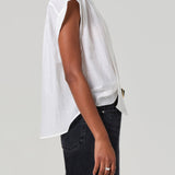 Penny Blouse with Neck Tie White