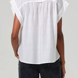 Penny Blouse with Neck Tie White