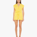 The Long Story Short Romper Yellow