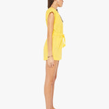 The Long Story Short Romper Yellow