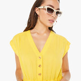 The Long Story Short Romper Yellow