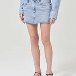 V-Waist Mini Skirt in Force