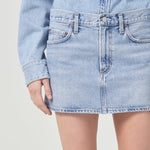 V-Waist Mini Skirt in Force